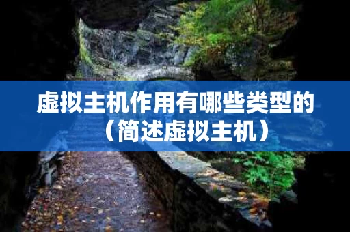 虚拟主机作用有哪些类型的（简述虚拟主机）