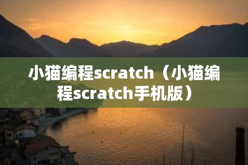 小猫编程scratch（小猫编程scratch手机版）