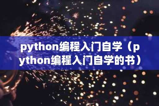 python编程入门自学（python编程入门自学的书）