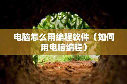 电脑怎么用编程软件（如何用电脑编程）