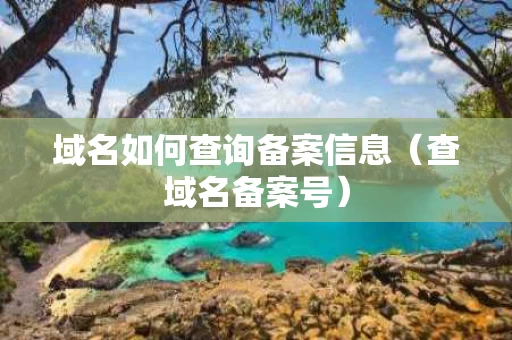 域名如何查询备案信息（查域名备案号）