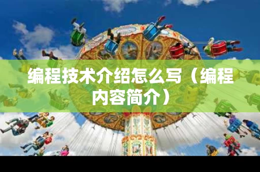 编程技术介绍怎么写（编程内容简介）