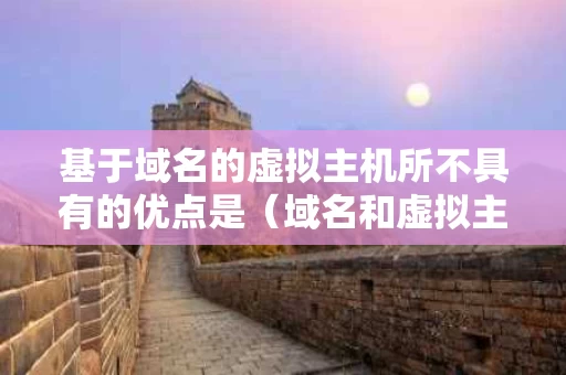 基于域名的虚拟主机所不具有的优点是（域名和虚拟主机）