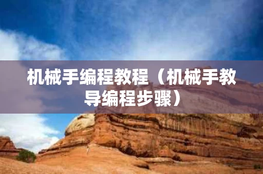 机械手编程教程（机械手教导编程步骤）