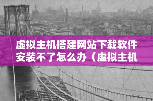 虚拟主机搭建网站下载软件安装不了怎么办（虚拟主机能安装软件吗）