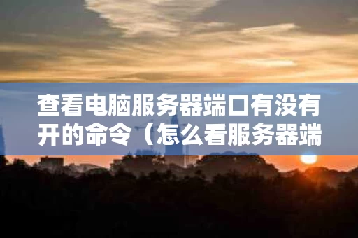 查看电脑服务器端口有没有开的命令（怎么看服务器端口是否打开）