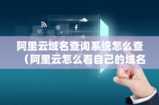 阿里云域名查询系统怎么查（阿里云怎么看自己的域名）