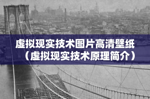 虚拟现实技术图片高清壁纸（虚拟现实技术原理简介）