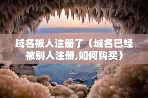 域名被人注册了（域名已经被别人注册,如何购买）