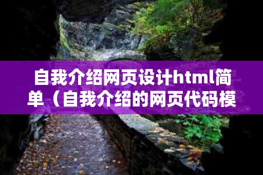 自我介绍网页设计html简单（自我介绍的网页代码模板）