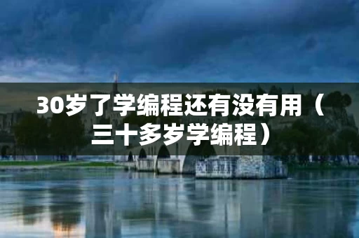 30岁了学编程还有没有用（三十多岁学编程）