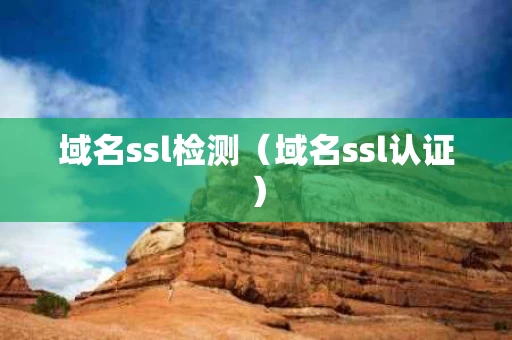 域名ssl检测（域名ssl认证）