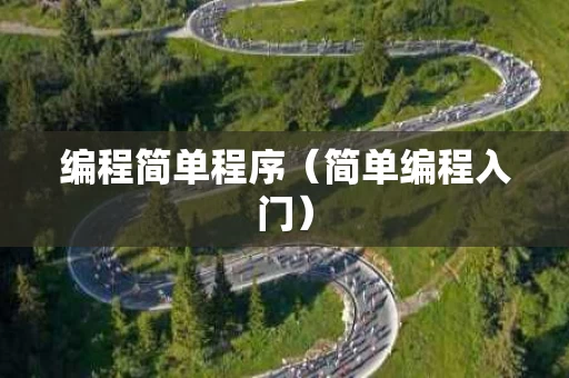 编程简单程序（简单编程入门）