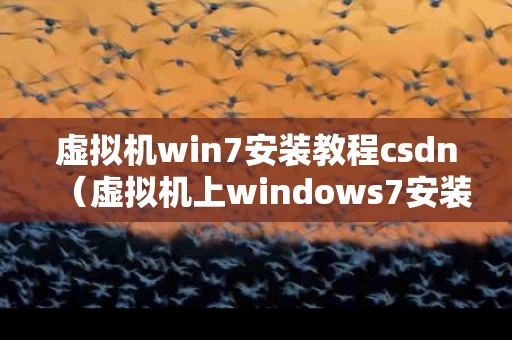 虚拟机win7安装教程csdn（虚拟机上windows7安装步骤图解）