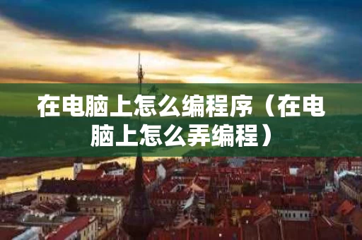 在电脑上怎么编程序（在电脑上怎么弄编程）