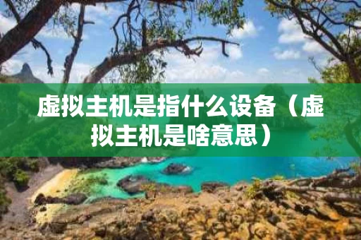 虚拟主机是指什么设备（虚拟主机是啥意思）