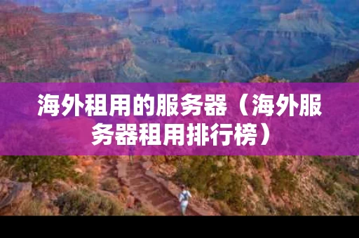 海外租用的服务器（海外服务器租用排行榜）