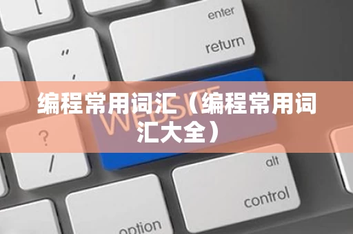 编程常用词汇（编程常用词汇大全）