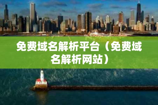 免费域名解析平台（免费域名解析网站）