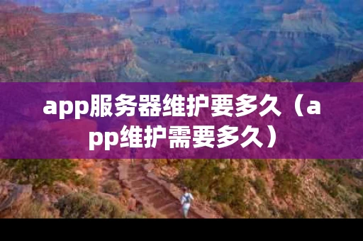 app服务器维护要多久（app维护需要多久）