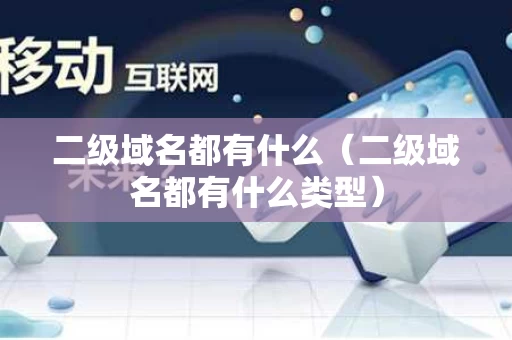二级域名都有什么（二级域名都有什么类型）