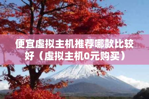 便宜虚拟主机推荐哪款比较好（虚拟主机0元购买）