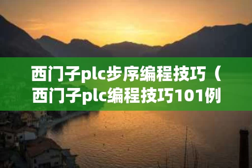 西门子plc步序编程技巧（西门子plc编程技巧101例）