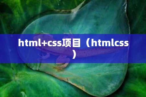 html+css项目（htmlcss）