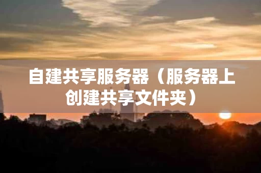 自建共享服务器（服务器上创建共享文件夹）