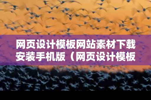 网页设计模板网站素材下载安装手机版（网页设计模板网站素材下载安装手机版）