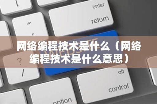 网络编程技术是什么（网络编程技术是什么意思）