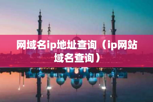 网域名ip地址查询（ip网站域名查询）