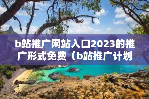 b站推广网站入口2023的推广形式免费（b站推广计划）