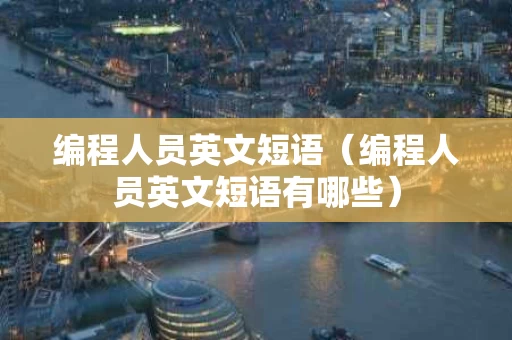 编程人员英文短语（编程人员英文短语有哪些）