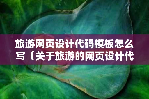 旅游网页设计代码模板怎么写（关于旅游的网页设计代码）