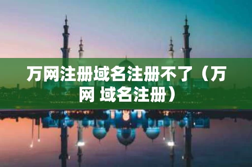 万网注册域名注册不了（万网 域名注册）