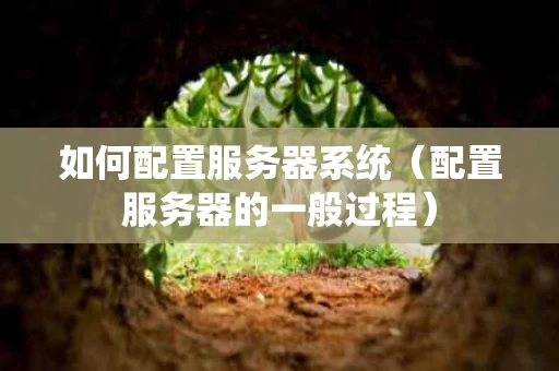 如何配置服务器系统（配置服务器的一般过程）