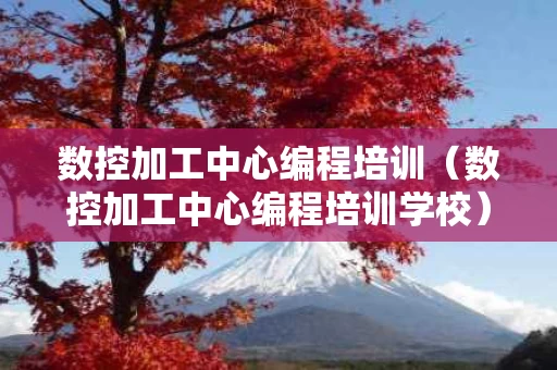 数控加工中心编程培训（数控加工中心编程培训学校）