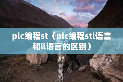 plc编程st（plc编程stl语言和il语言的区别）