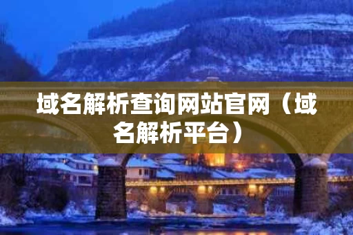 域名解析查询网站官网（域名解析平台）