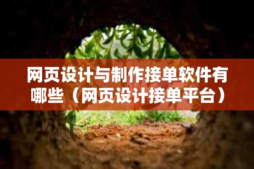 网页设计与制作接单软件有哪些（网页设计接单平台）