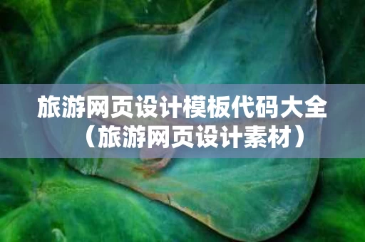 旅游网页设计模板代码大全（旅游网页设计素材）