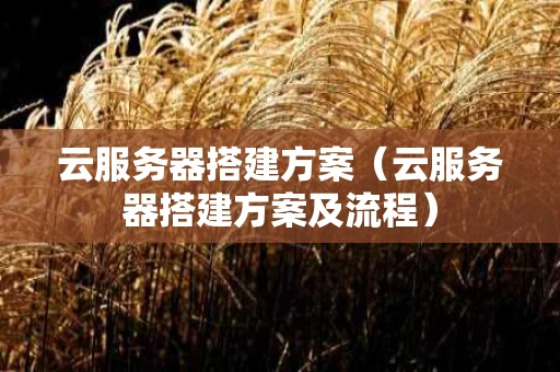 云服务器搭建方案（云服务器搭建方案及流程）