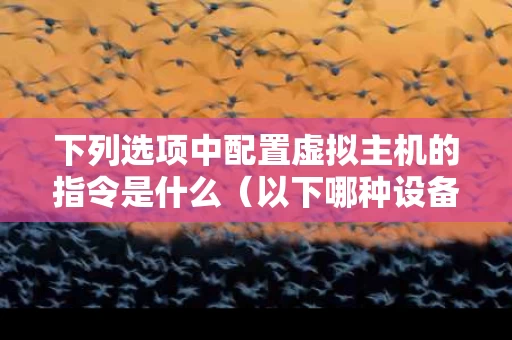 下列选项中配置虚拟主机的指令是什么（以下哪种设备可以配置虚拟局域网）