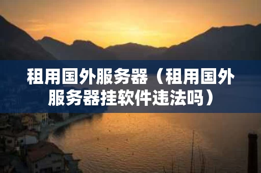 租用国外服务器（租用国外服务器挂软件违法吗）