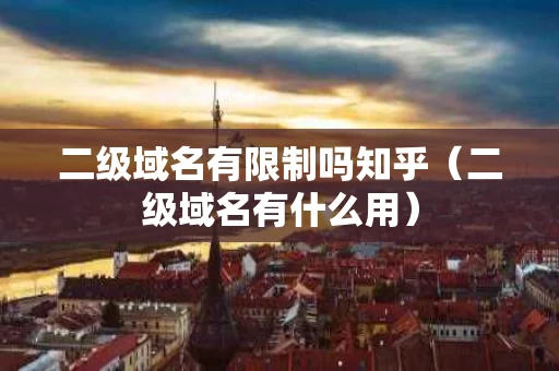 二级域名有限制吗知乎（二级域名有什么用）
