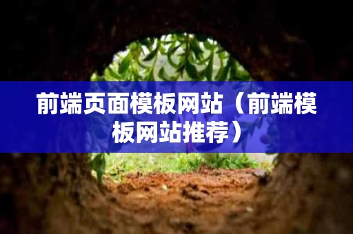 前端页面模板网站（前端模板网站推荐）