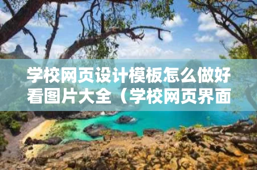 学校网页设计模板怎么做好看图片大全（学校网页界面设计）