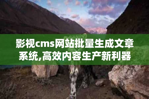 影视cms网站批量生成文章系统,高效内容生产新利器