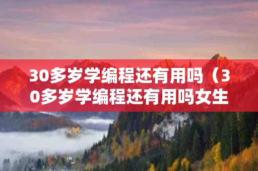 30多岁学编程还有用吗（30多岁学编程还有用吗女生）